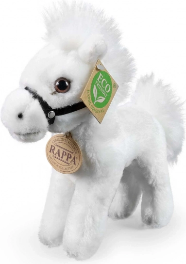 Plush white horse 18 cm eco friendly