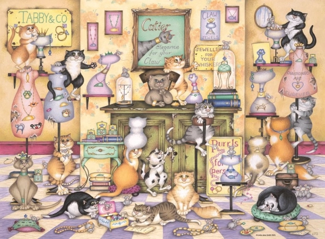 Puzzel Spelletjes met Ondeugende Katten