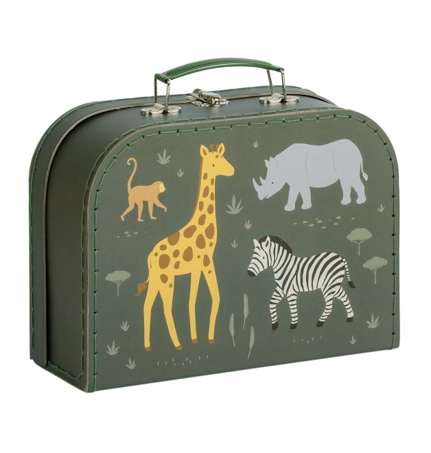 A Little Lovely Company Set aus zwei Pappschachteln – Tiere der Savanne