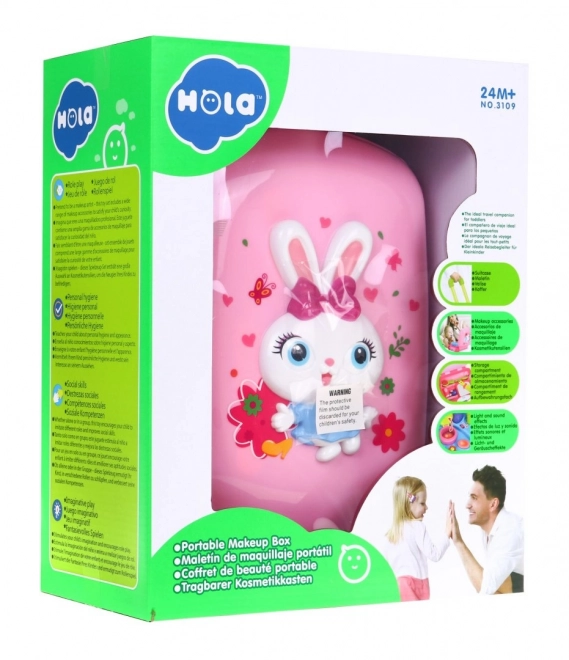 Interactief toilet 2in1 roze koffer voor meisjes 2+ Melodieën Lichten + accessoires