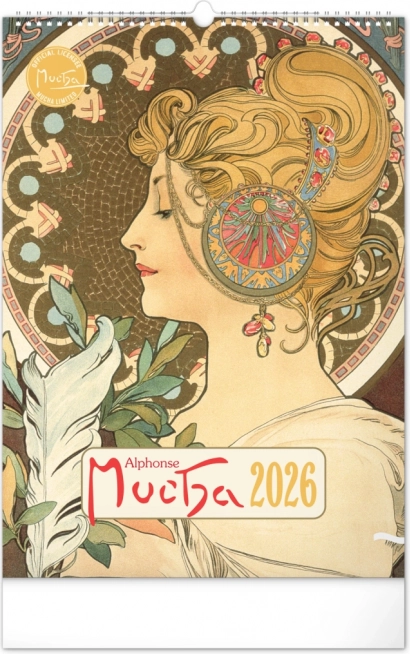 Wall Calendar Alfons Mucha 2026