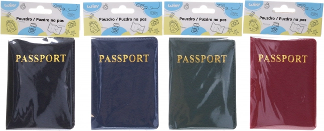 Paspoorthoes met leren design