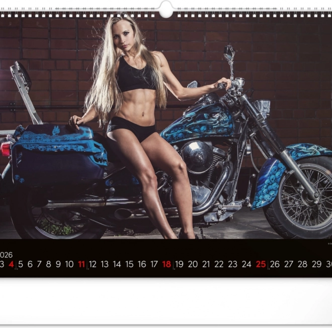 Muurkalender Girls & Bikes 2026