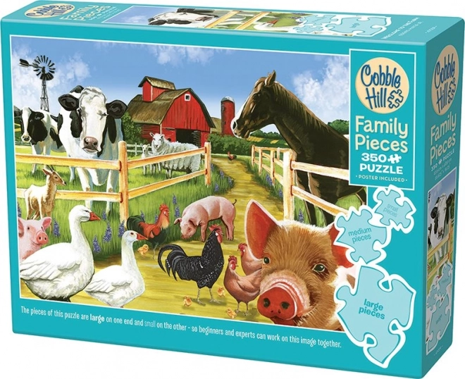 Familie puzzel Welkom op de boerderij 350 stukjes