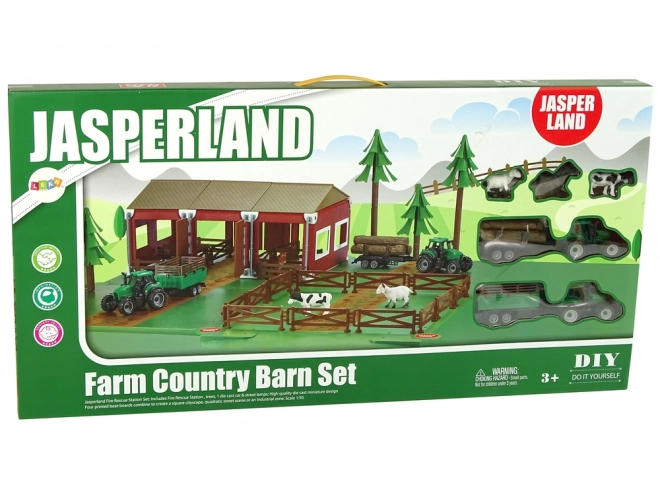 Farm Animal Playset with Tractors