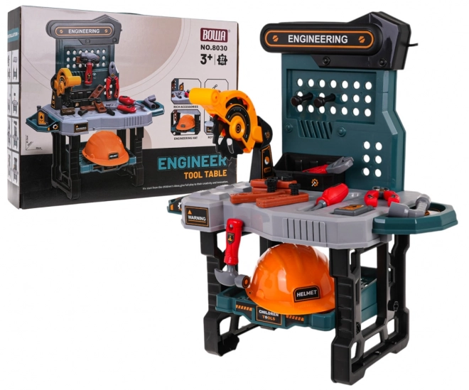 Kinderwerkplaats met gereedschap en accessoires