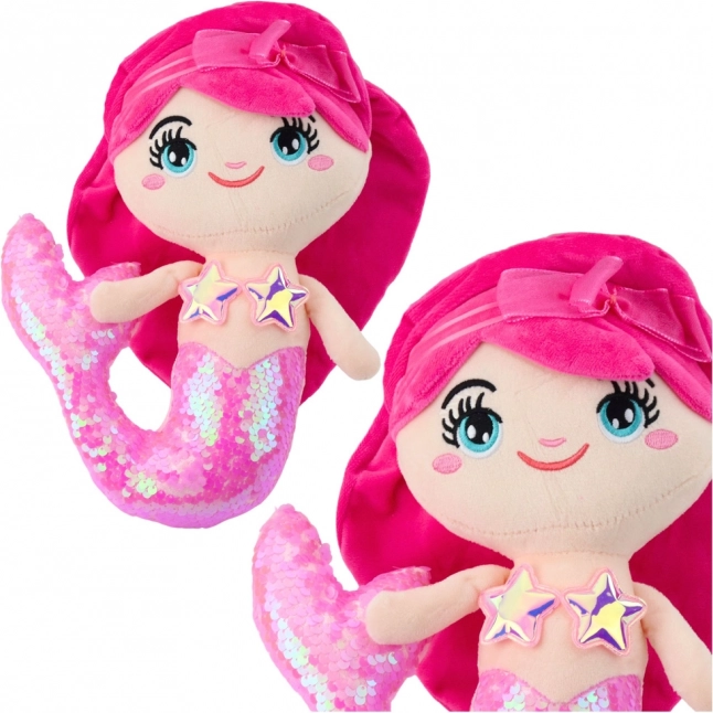 Plush Mermaid with Glittery Tail 28 cm