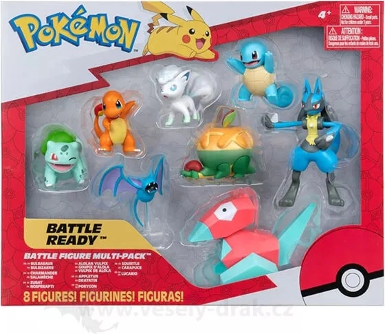 Set van 8 Pokémon-figuren