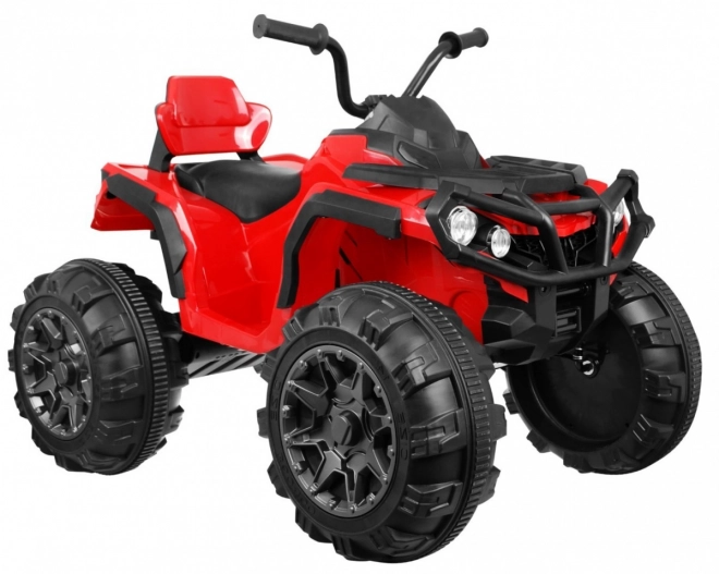 Vierwielige ATV 2,4GHz op batterij voor kinderen Rood + Afstandsbediening + EVA wielen + MP3 radio + Langzame start