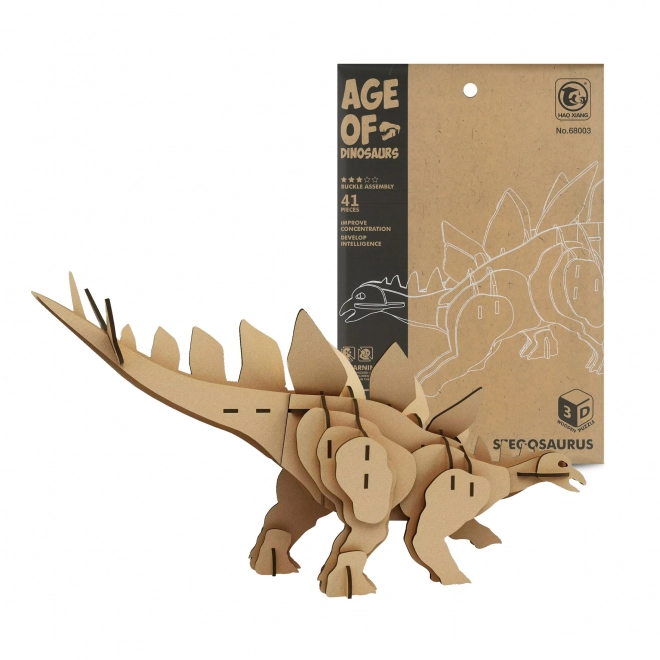 Houten 3D-puzzel stegosaurus