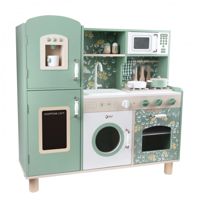 Grote houten keuken voor kinderen
