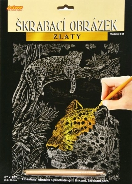 Krabbelplaat Cheetah (gouden)