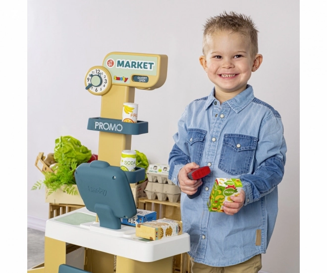 Kindersupermarkt met elektronische kassa