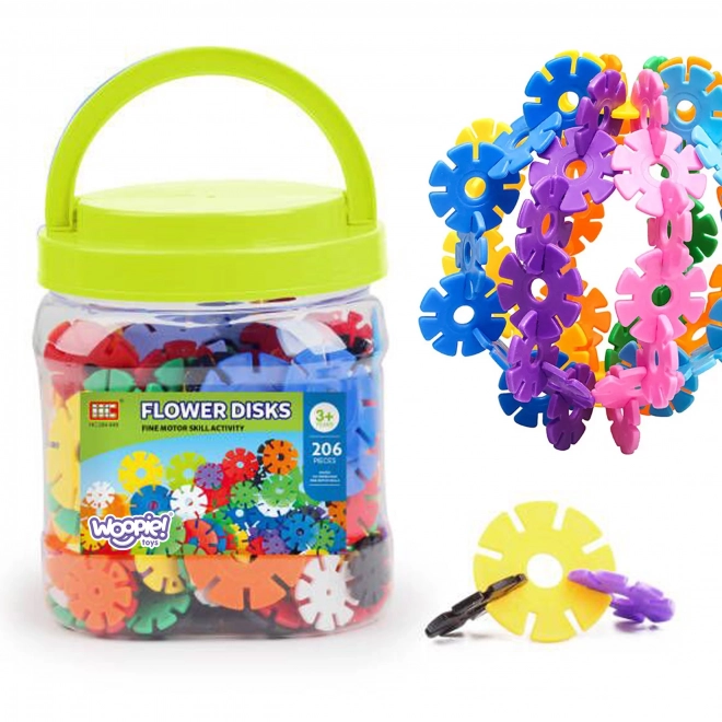 Woopie Construction Set Snowflakes in Tube 206 pcs