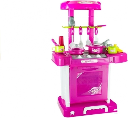 Foldable 2-in-1 design – kitchen and suitcase