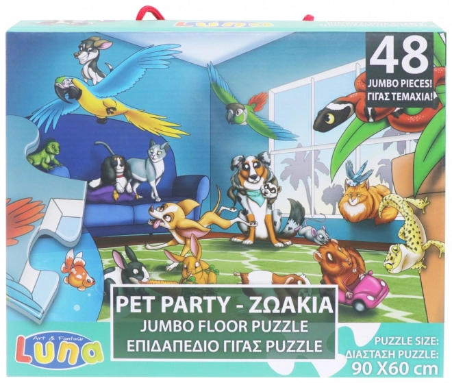 Bodenpuzzle Haustiere 48 Stück