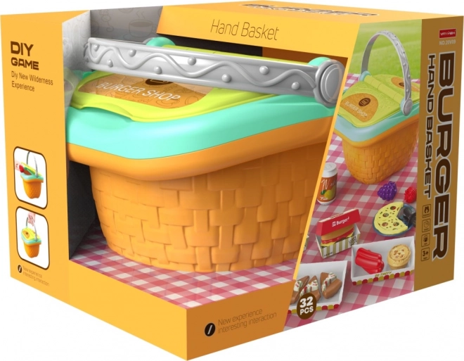 Spielset Picknickkorb mit Burger