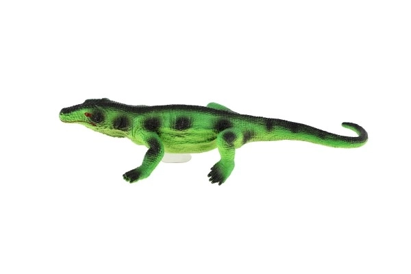 Dierfiguur hagedis met zuignap rubber 22cm