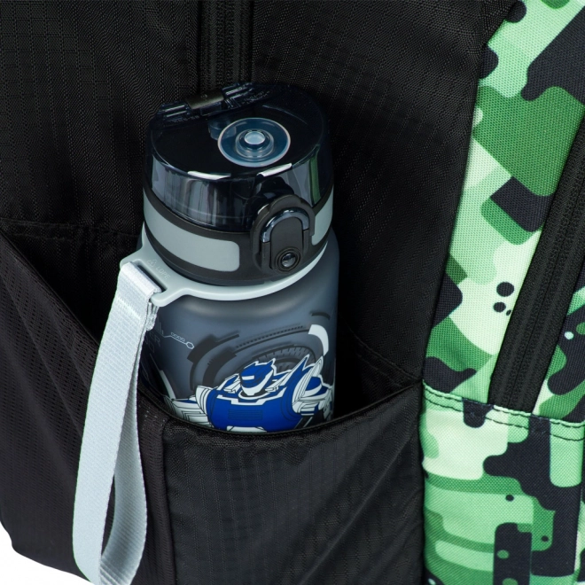 BAAGL 3 SET Coolmate Green: rugzak, etui, zak