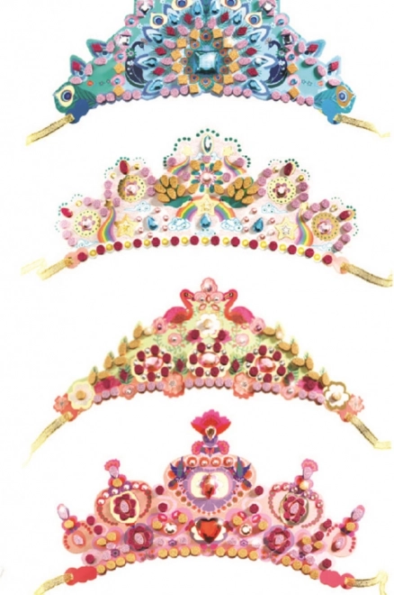 DJECO Couronnes Scintillantes pour Princesses Kit DIY