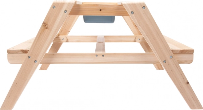 Kindertisch aus Holz 2 in 1 mit Wannen