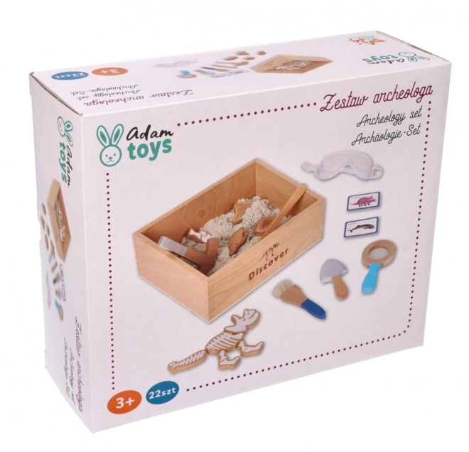 Archeologische set voor kinderen met kinetisch zand