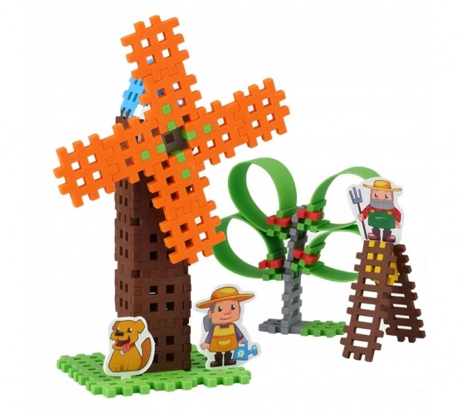 Blokken Mini Waffle - Boer Kleine Set