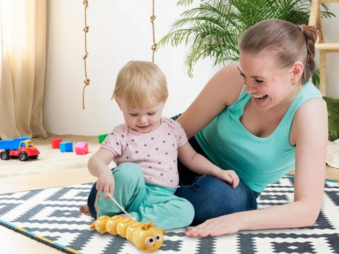 Schattige schroefbare kinderspeelgoed rups ZA5451