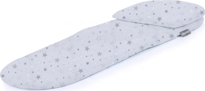 CHIPOLINO Matras voor kinderwagen Platinum, grijze sterren
