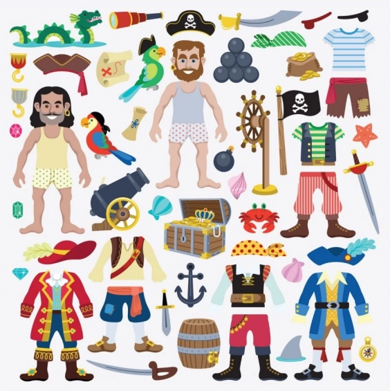 Reiche Piratenmotive