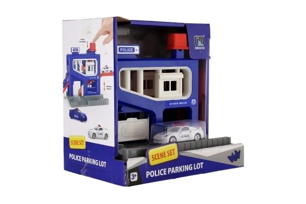 Polizei Parkgarage mit Auto