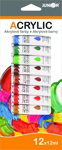 Set van 12 acrylverven