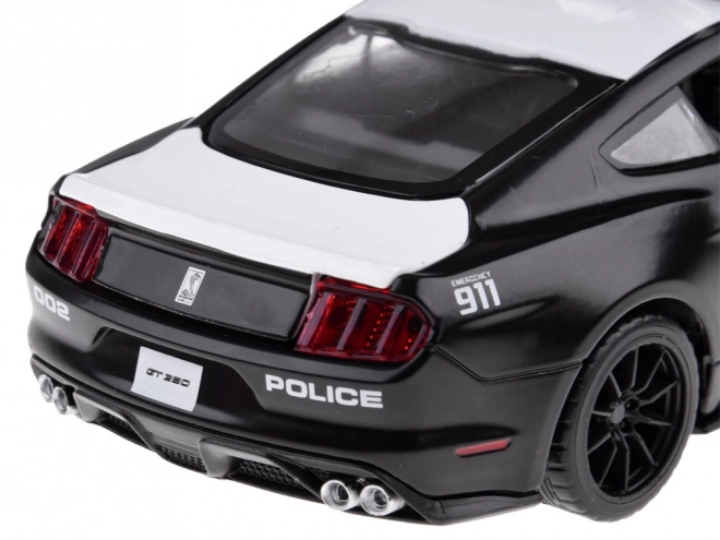 Metalen politieauto Ford Shelby GT350 op schaal 1:32 met zwaailichteffecten
