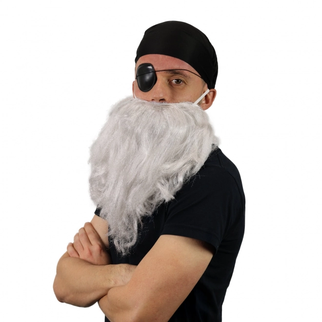 Piratenbaard met hoofddoek en ooglapje