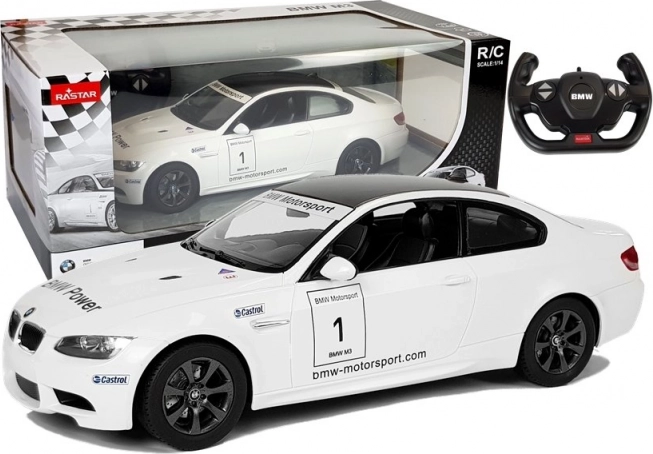 RC auto BMW M3 RASTAR 1:14 wit op afstandsbediening