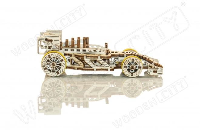 WOODEN CITY 3D puzzel Raceauto Bolid 108 onderdelen