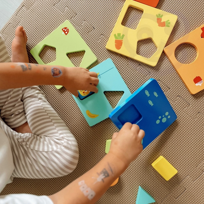 Puzzle Montessori formes et couleurs avec animaux