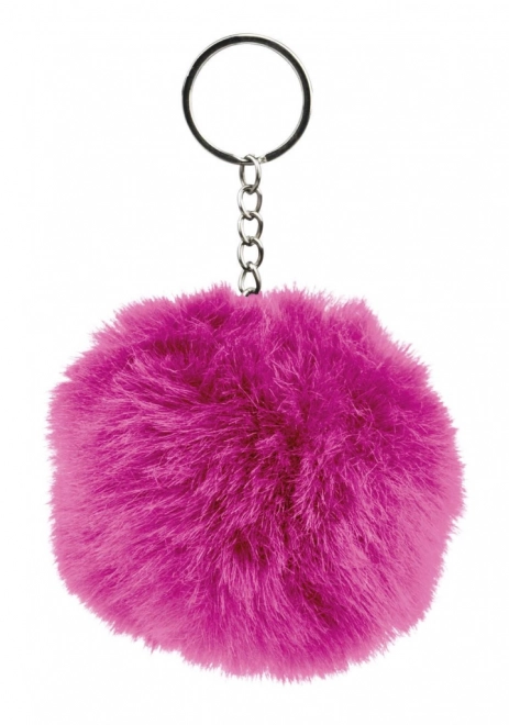 BAAGL Pluizige sleutelhanger, roze