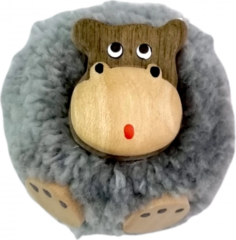 2Kids Toys magnet en bois avec pompon – hippopotame