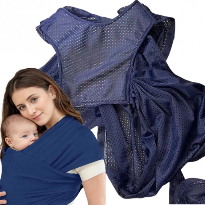 Ademend stoffen draagdoek voor baby's