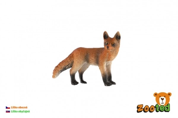 Figurine renard en plastique 9 cm