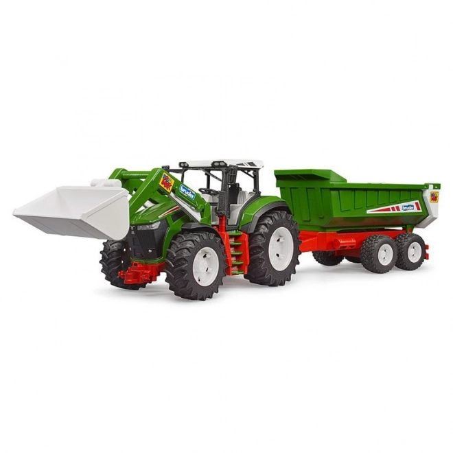 Bruder Traktor ROADMAX met voorlader en aanhanger