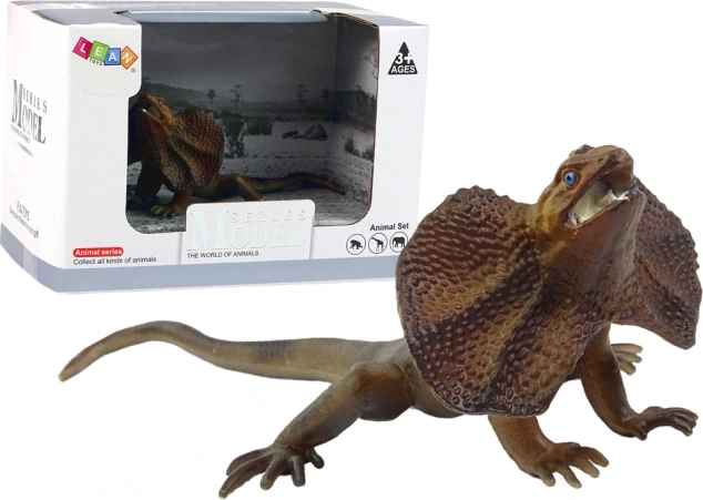 Verzamelfiguur kraagagaam – serie Dieren van de Wereld