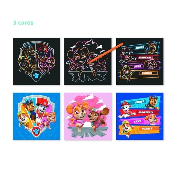 Scratch Pictures Paw Patrol colorful 3pcs