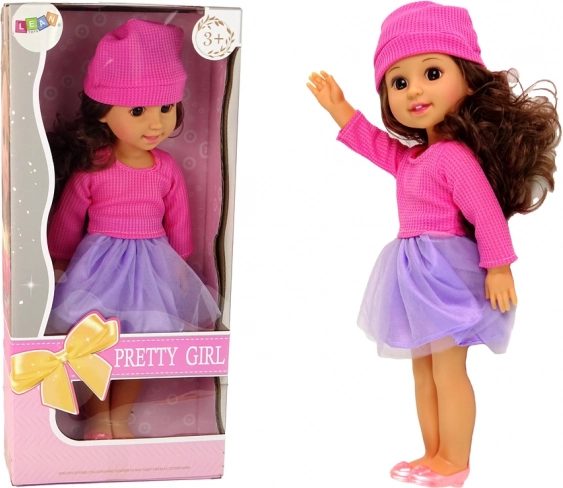 Fashion Doll with Brown Hair 35 cm
