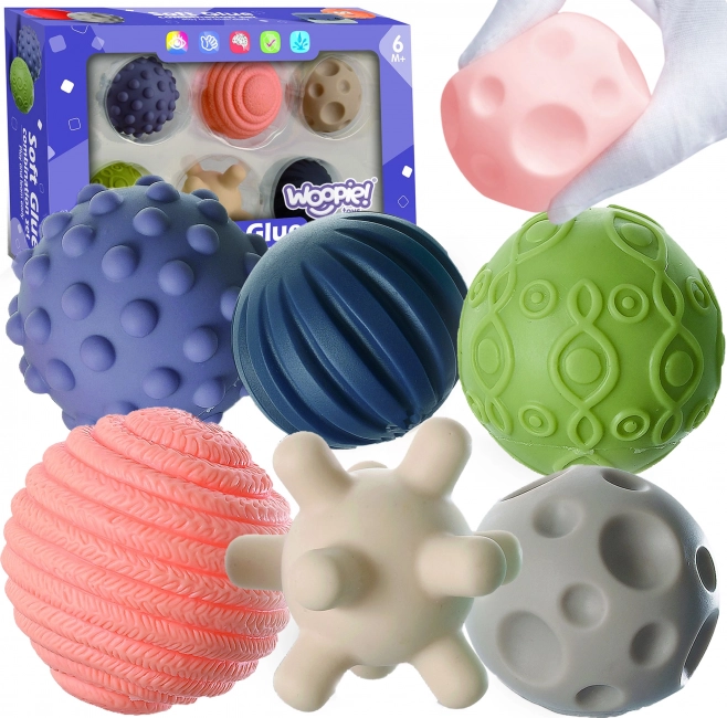 Woopie sensorische knijpkubussen 6 stuks