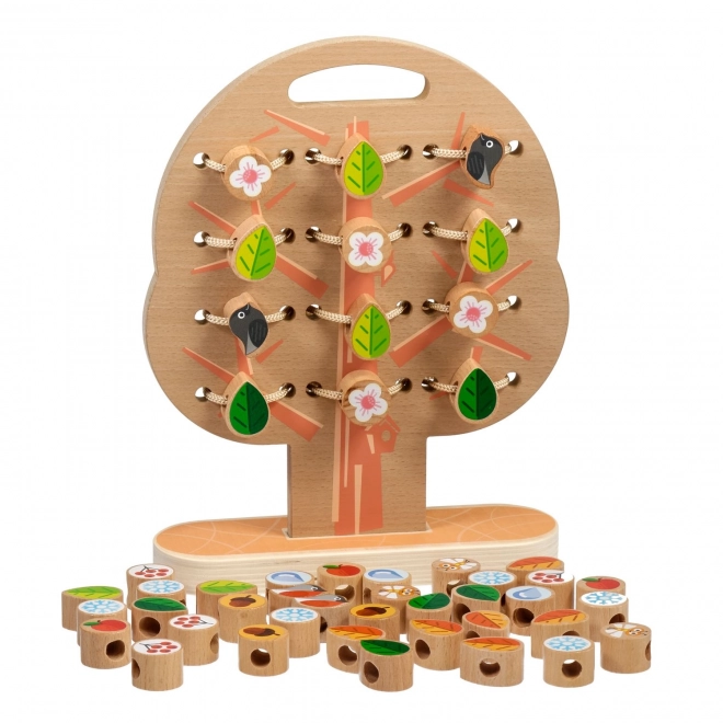 Lucy & Leo Boom - houten rijg- en weefset