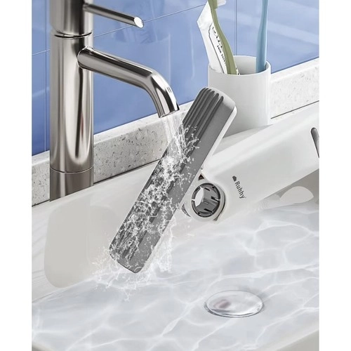 Compacte mini mop met vervangende reinigingskoppen