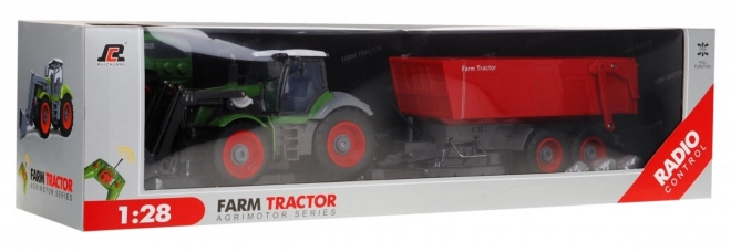 Tractor met afstandsbediening en aanhanger voor kinderen vanaf 3 jaar