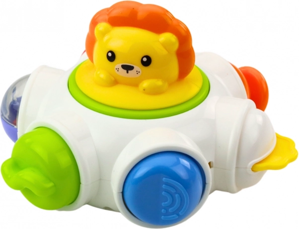 Interactive UFO Toy with Lion and Crocodile